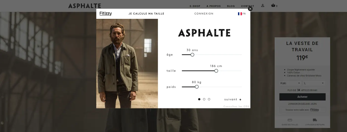fitizzy plugin on the asphalte site
