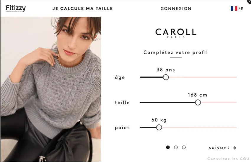 Plugin recommandation taille vêtement