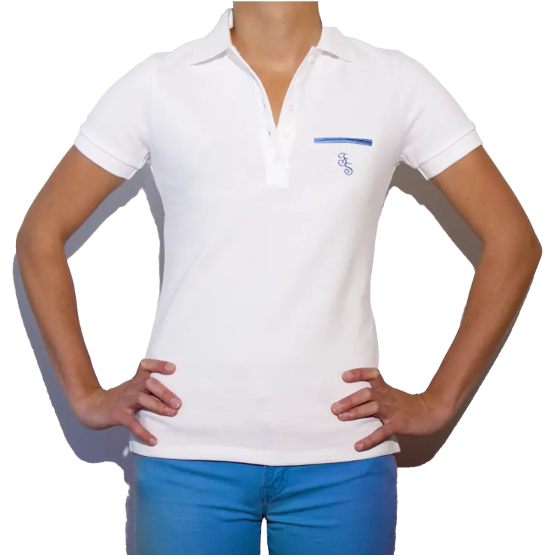 Polo frenchstuff le blanc ciel