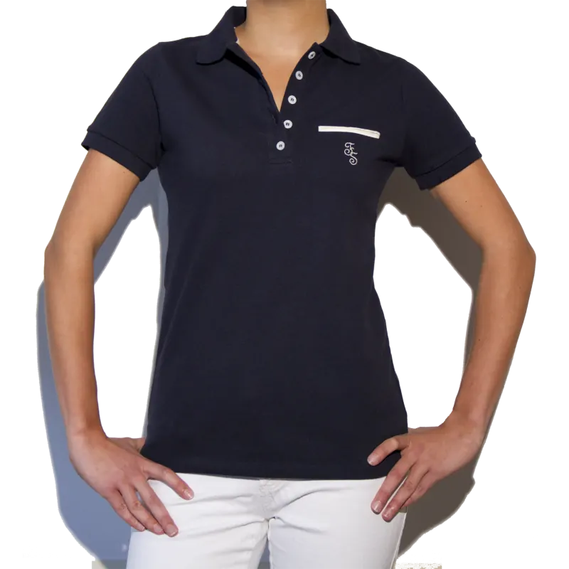 Polo frenchstuff le marine ivoire