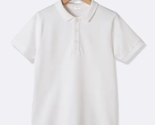 Polo maille piquee garcon manches courtes 495x400